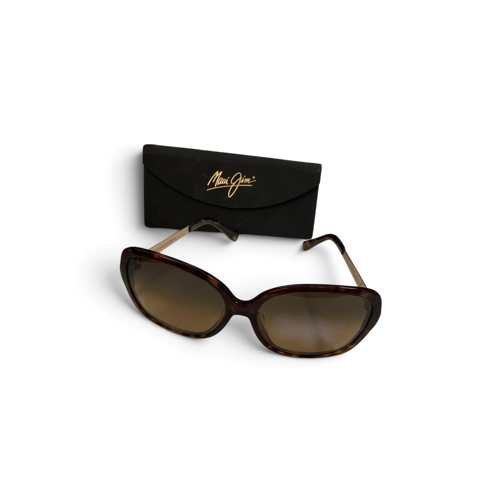 Maui Jim Melika Tortoise Shell Sunglasses Polarized Brown Lens Hard Case HS760